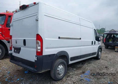2019 Ram Promaster 2500 High Roof 159 Wb из США, поврежденный, VIN 3C6TRVDG1KE534374